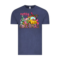Vintage Denim merry christmas Vintage Tee - AdoDesignShop