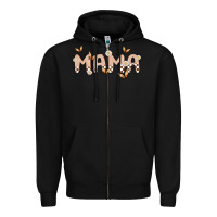 Black retro mama Zipper Hoodie - MaliasSmallBusiness