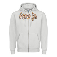 Dove Grey retro mama Zipper Hoodie - MaliasSmallBusiness