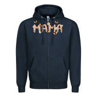 Navy retro mama Zipper Hoodie - MaliasSmallBusiness
