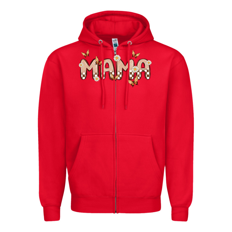 Retro Mama Zipper Hoodie by MaliasSmallBusiness | Teevron