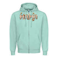 Seafoam retro mama Zipper Hoodie - MaliasSmallBusiness