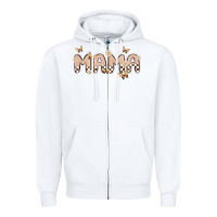White retro mama Zipper Hoodie - MaliasSmallBusiness