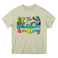 Mossy the beach is calling Heavy Core Tee - Artiststas