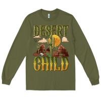 Army Green desert child cactus Long Sleeve Tee - NancyCooperArtShop