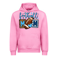 Fuchsia Pink Football mom blue team color Urban Hoodie - HowdyJamesFarm