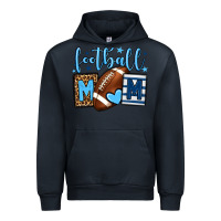 Navy Football mom blue team color Urban Hoodie - HowdyJamesFarm
