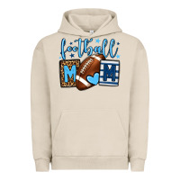 Pigment French Oak Football mom blue team color Urban Hoodie - HowdyJamesFarm