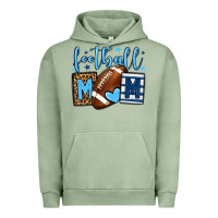 Pigment Oil Green Football mom blue team color Urban Hoodie - HowdyJamesFarm