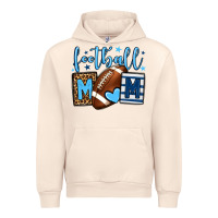 Sandshell Football mom blue team color Urban Hoodie - HowdyJamesFarm