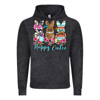 Vintage Black Happy Easter western peeps Vintage Hoodie - OliviaCreatesArt