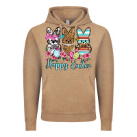 Vintage Coffee Happy Easter western peeps Vintage Hoodie - OliviaCreatesArt