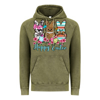 Vintage Olive Happy Easter western peeps Vintage Hoodie - OliviaCreatesArt
