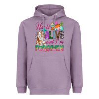Lavender He Is Alive And I'm Forgiven Heavyweight Hoodie - BundleAndBundleShop