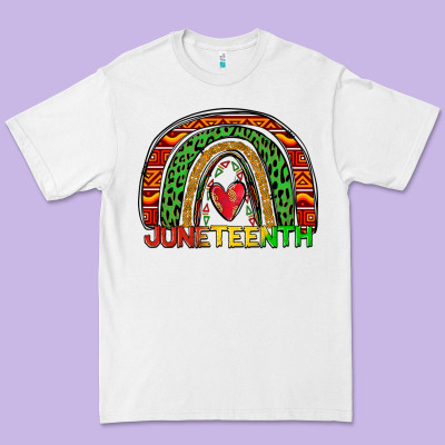 Juneteenth Rainbow Premium Tee Designed By Zillion Design Studio