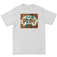 Dove Grey just pray mousepad Premium Tee - BarkalooDesign
