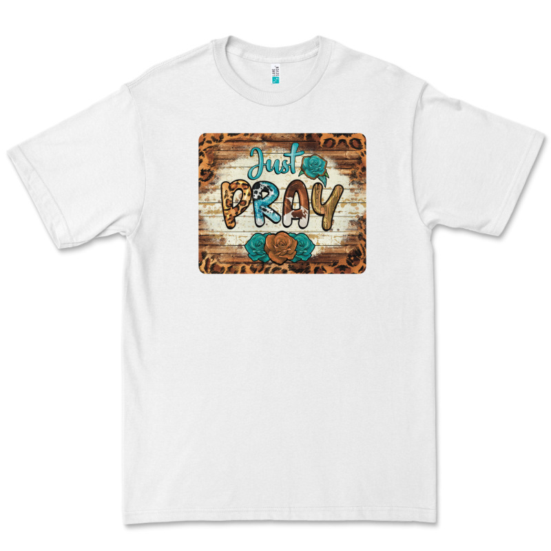 Just Pray Mousepad Premium Tee by BarkalooDesign | Teevron