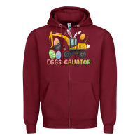 Burgundy eggs cavator easter Zipper Hoodie - MaliasSmallBusiness