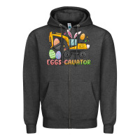 Charcoal Heather eggs cavator easter Zipper Hoodie - MaliasSmallBusiness