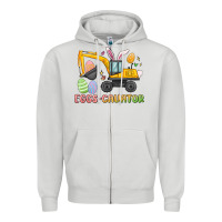 Dove Grey eggs cavator easter Zipper Hoodie - MaliasSmallBusiness