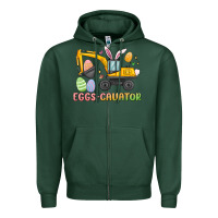 Sports Green eggs cavator easter Zipper Hoodie - MaliasSmallBusiness