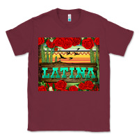 Burgundy latina tumbler Classic Tee - BundleAndBundleShop