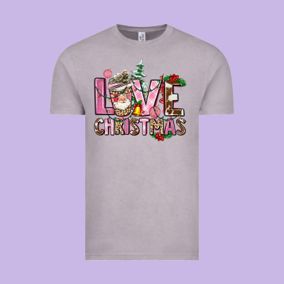 Love Christmas Vintage Tee Designed By Adodesignshop