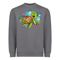 Storm ocean with turtle Heavyweight Sweatshirt - AdoDesignShop
