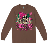 Chestnut freezing to death winter skull Long Sleeve Tee - Jasminsmagicworld