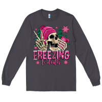 Smoke freezing to death winter skull Long Sleeve Tee - Jasminsmagicworld
