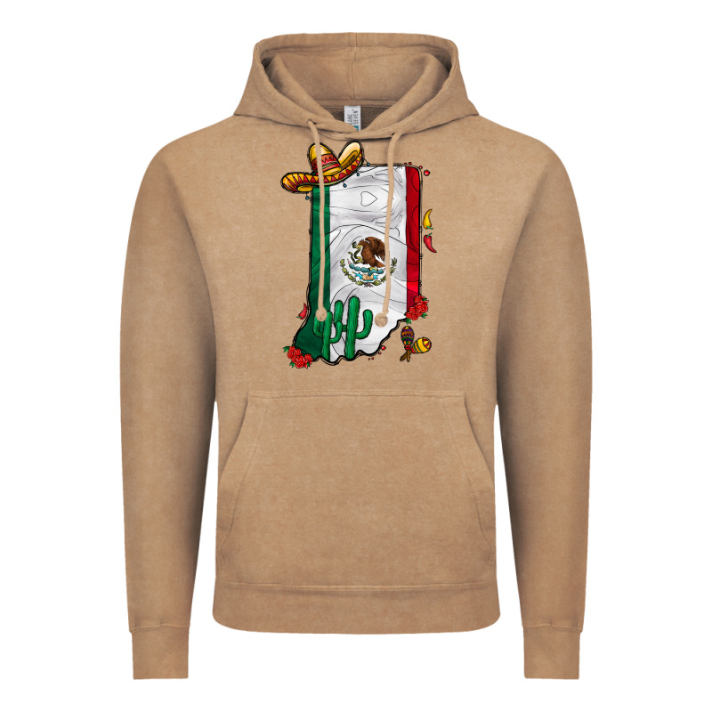 Mexican Indiana Vintage Hoodie by CowhideDigitalArt | Teevron