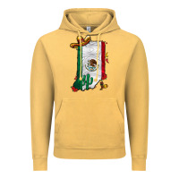 Vintage Mustard mexican indiana Vintage Hoodie - CowhideDigitalArt