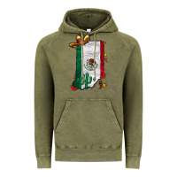 Vintage Olive mexican indiana Vintage Hoodie - CowhideDigitalArt
