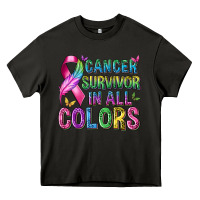 Cancer Survivor In All Colors Heavy Core Tee | Teevron