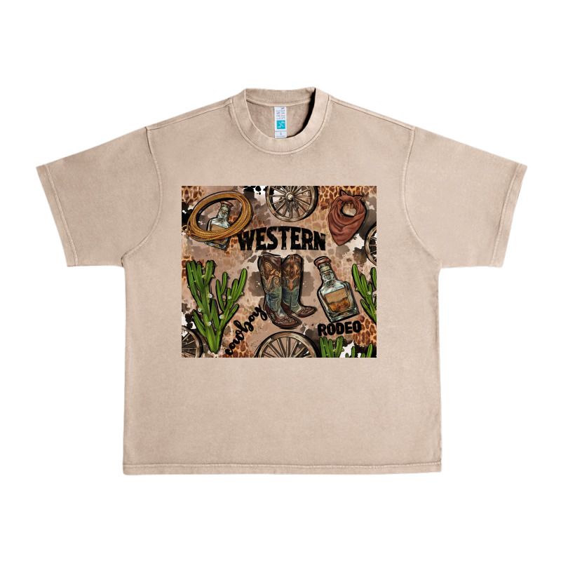 Western Rodeo Urban Heavy Tee by AdoDesignShop | Teevron