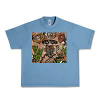 Pebble Blue western rodeo Urban Heavy Tee - AdoDesignShop