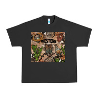 Pigment Black western rodeo Urban Heavy Tee - AdoDesignShop
