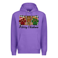 Purple merry christmas paws Premium Hoodie - Bettercallsaul