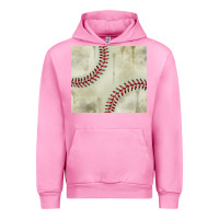 Fuchsia Pink dirty baseball pattern Urban Hoodie - TumblerDesignByShophia