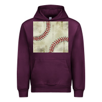 Mauve Wine dirty baseball pattern Urban Hoodie - TumblerDesignByShophia