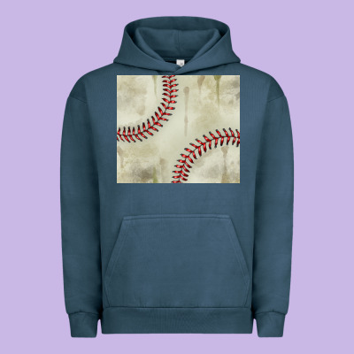 Dirty Baseball Pattern Urban Hoodie Designed By Tumblerdesignbyshophia