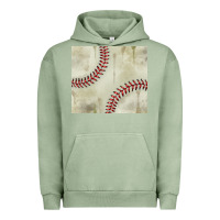 Pigment Oil Green dirty baseball pattern Urban Hoodie - TumblerDesignByShophia