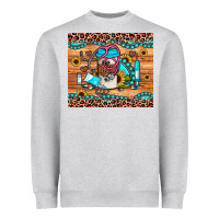 Heather Grey western gemstone sunflower nurse Heavyweight Sweatshirt - JahusDesignShop