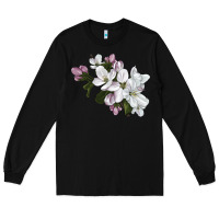 Black apple blossom Long Sleeve Tee - LillyAllenDesigns