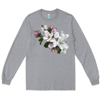 Heather Grey apple blossom Long Sleeve Tee - LillyAllenDesigns