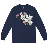 Navy apple blossom Long Sleeve Tee - LillyAllenDesigns