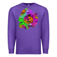 Purple halloween patch 1 Premium Sweatshirt - BundleAndBundleShop