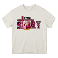 Cream Pink Christmas true story holy family Heavy Core Tee - RanaPortraitStore