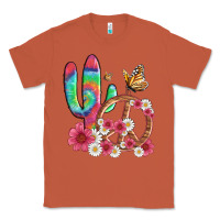 Copper cactus peace sign flowers and butterflys Classic Tee - Artiststas