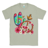 Matcha cactus peace sign flowers and butterflys Classic Tee - Artiststas